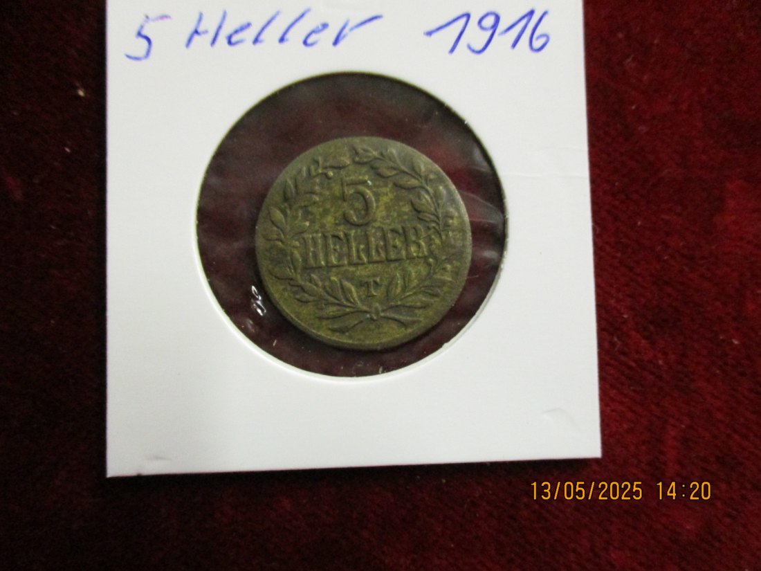  5 Heller 1916 Deutsch Ostafrika   
