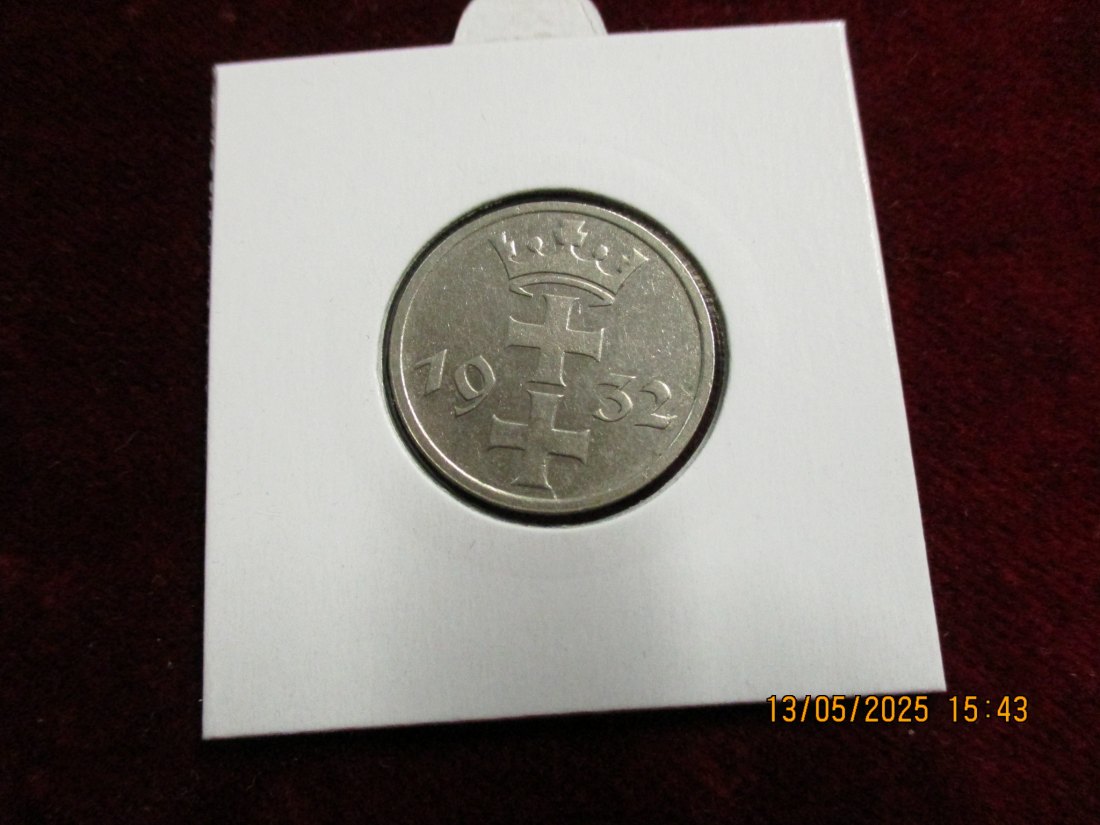  1 Gulden 1932 Danzig  Metall: Ni Gewicht: 5g   