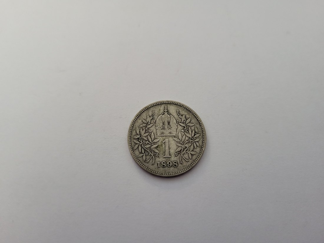  1 Krone 1898 á 4,17g fein silber Kronenwährung Österreich Spittalgold9800 (4508   