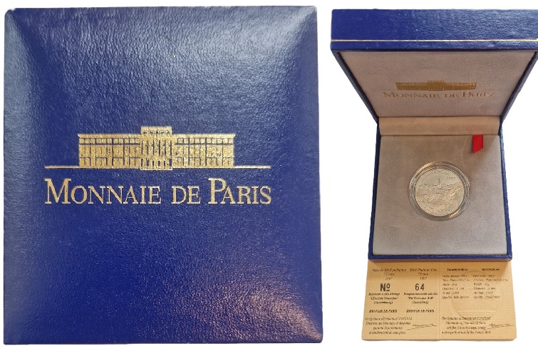  Frankreich 500 Francs 20 Gr. 999 Platin Enceinte Wenceslas 1997 Koblenz Frank Maurer AJ15   