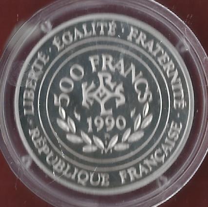  Frankreich 500 Fr.199 Karl der Gro PP 20 Gr.999,5 Feinplatin Münzenankauf Koblenz Frank Maurer AJ922   