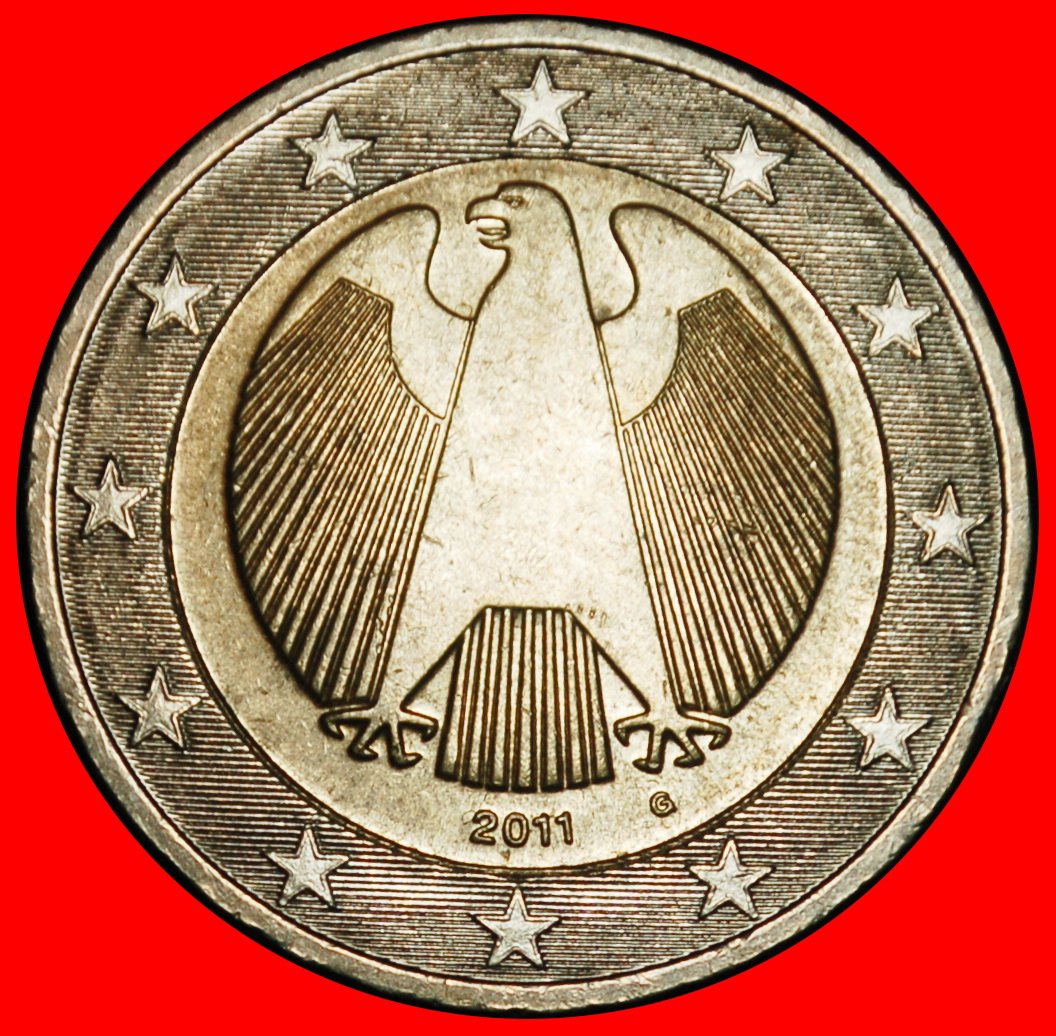 Ⰶ NON-PHALLIC TYPE (2008-2025): GERMANY ★ 2 EUROS 2011G BADEN-WUERTTEMBERG! ★LOW START★ NO RESERVE!