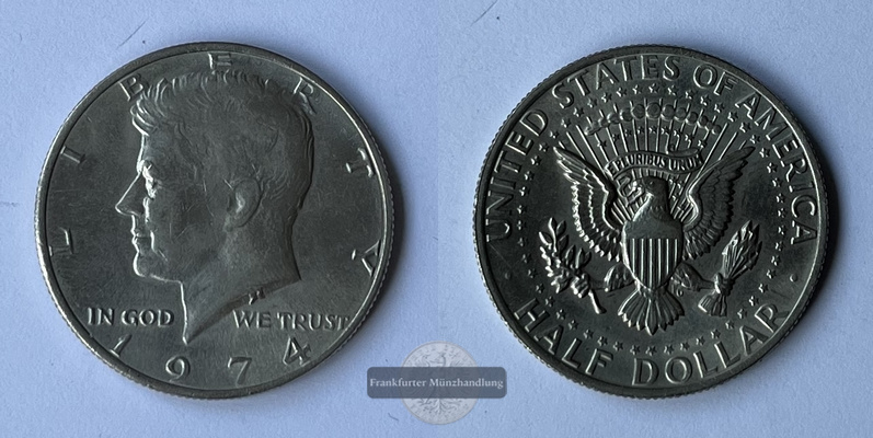  USA 1974 Kennedy Half Dollar KM#202b FM-Frankfurt Gewicht: 11,2g   