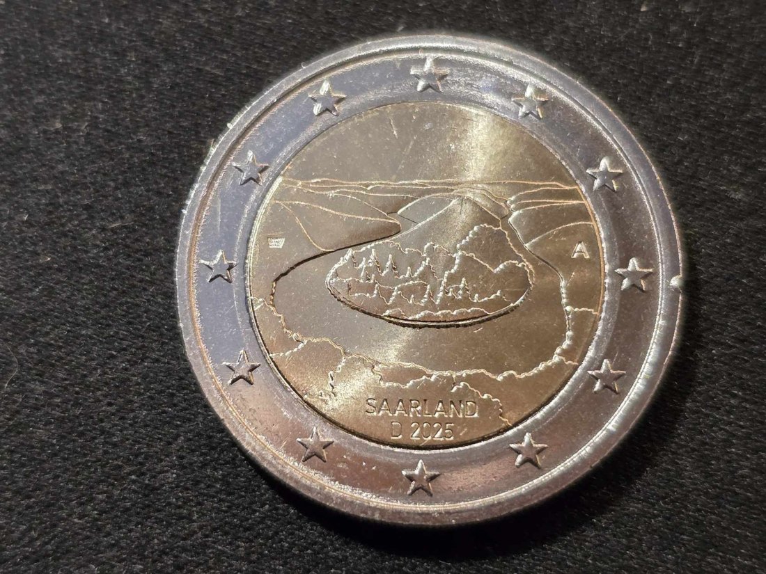  Deutschland 2 Euro Sondermünze 2025 A - Saarschleife STG   