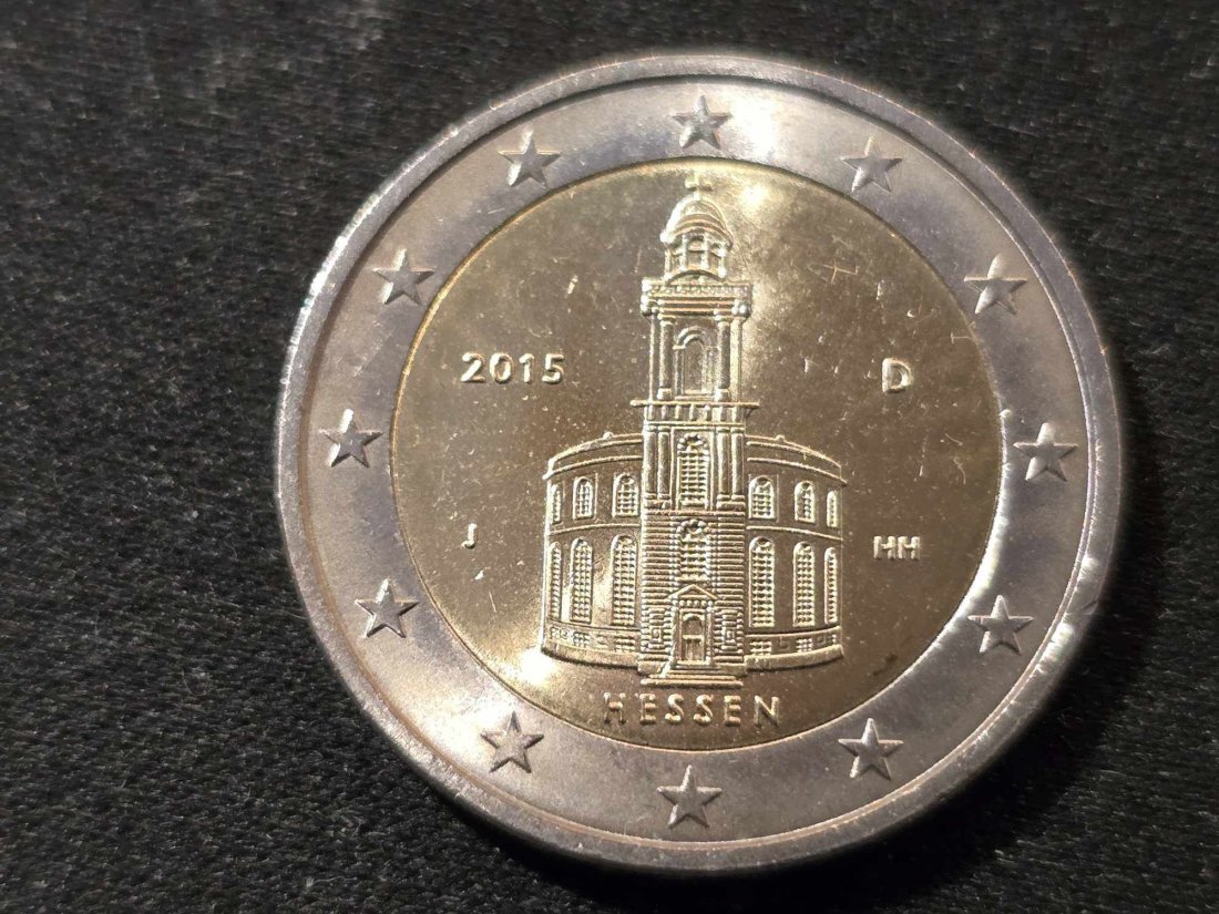  Deutschland 2 Euro Sondermünze 2015 J - Paulskirche Frankfurt STG   