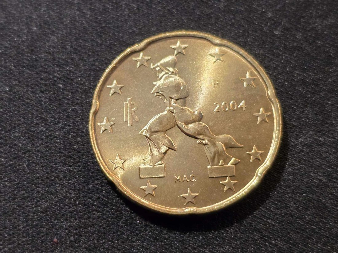  Italien 20 Cent 2004 STG   