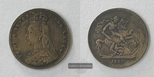  Großbritannien 1887-1889 Spielgeld FM-Frankfurt   