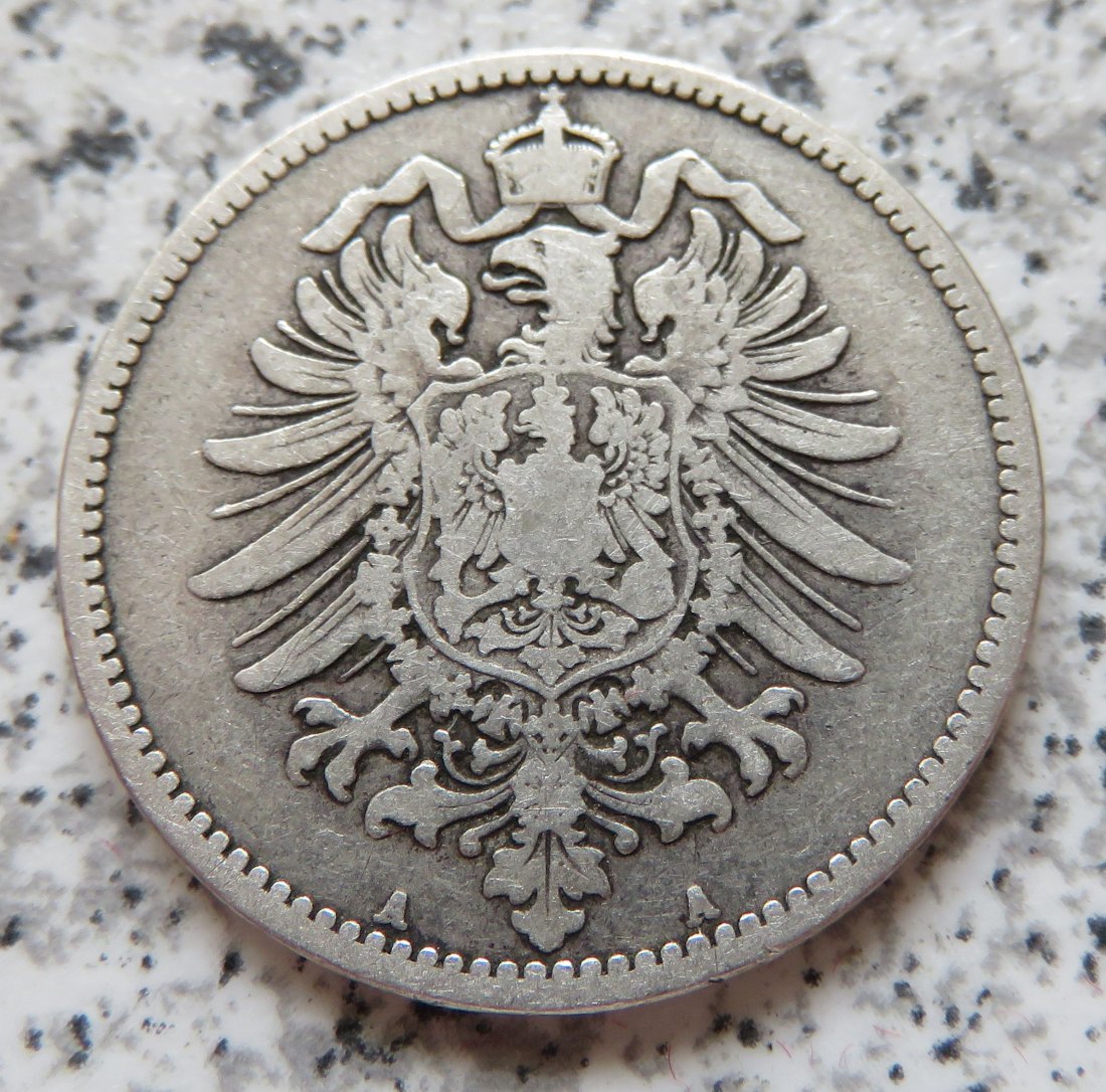  Kaiserreich 1 Mark 1881 A   
