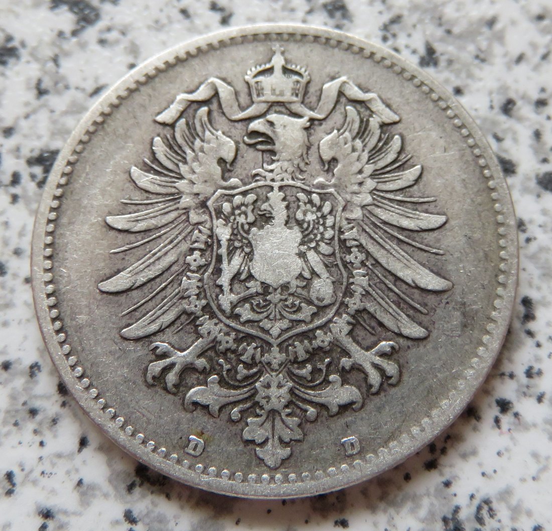  Kaiserreich 1 Mark 1886 D   