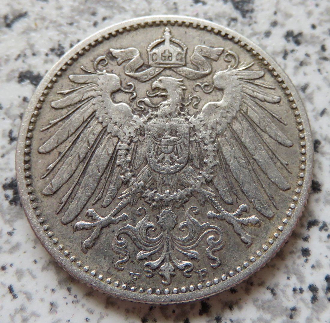  Kaiserreich 1 Mark 1907 F   