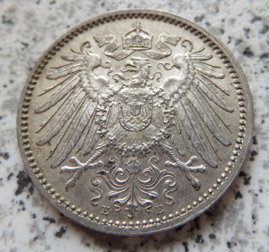  Kaiserreich 1 Mark 1915 E   