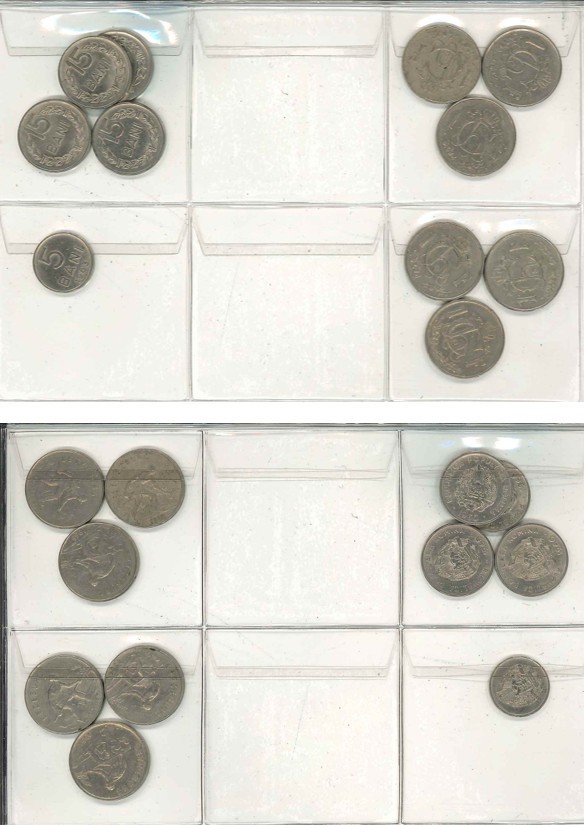  Ausland; Rumänien & Luxemburg; Lot Kleinmünzen (11 Stück)   