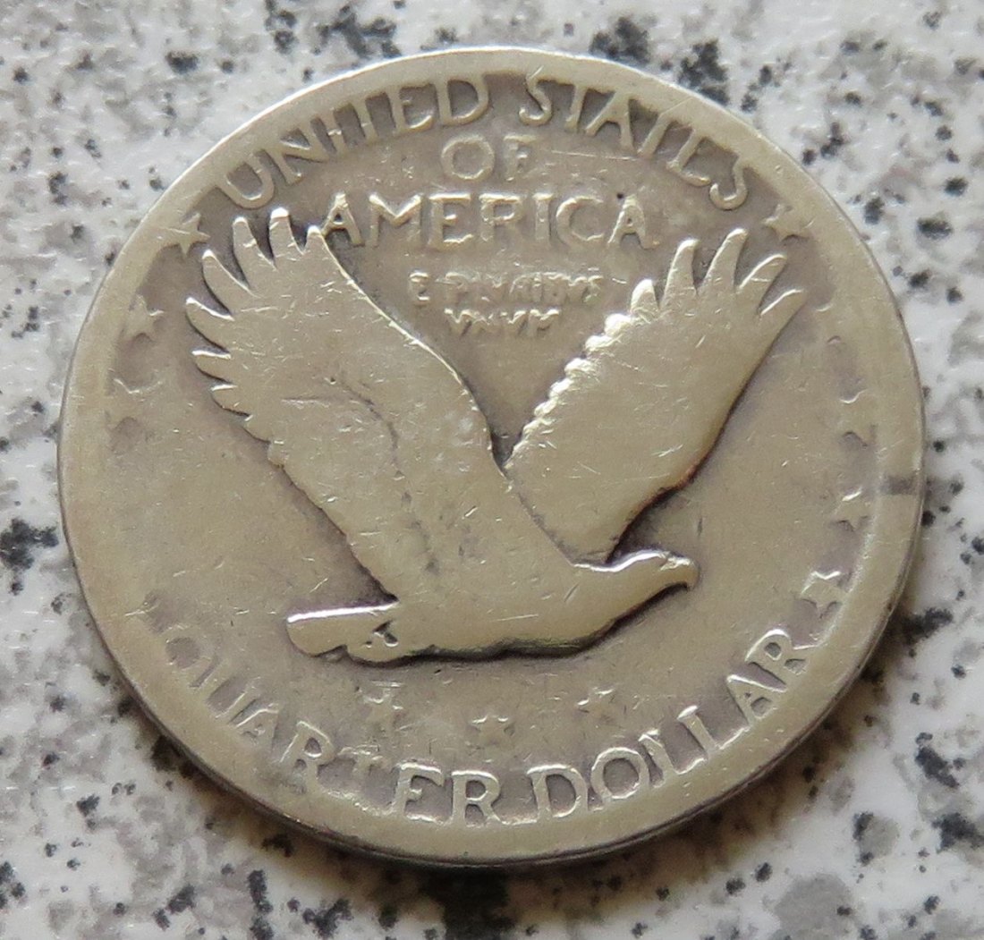 USA Standing Liberty Quarter Dollar 1926 / USA 25 Cents 1926   