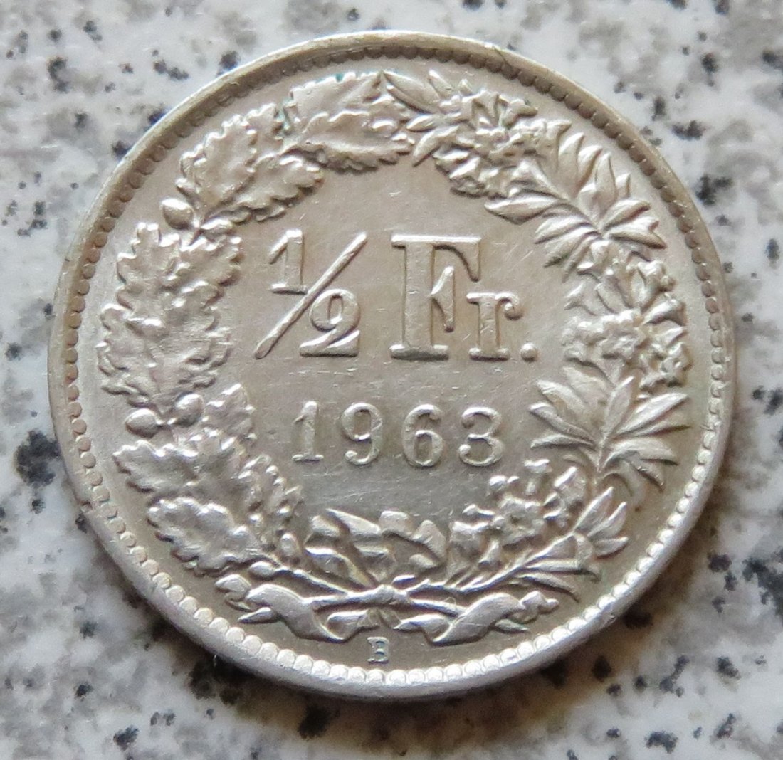  Schweiz 1/2 Franken 1963   