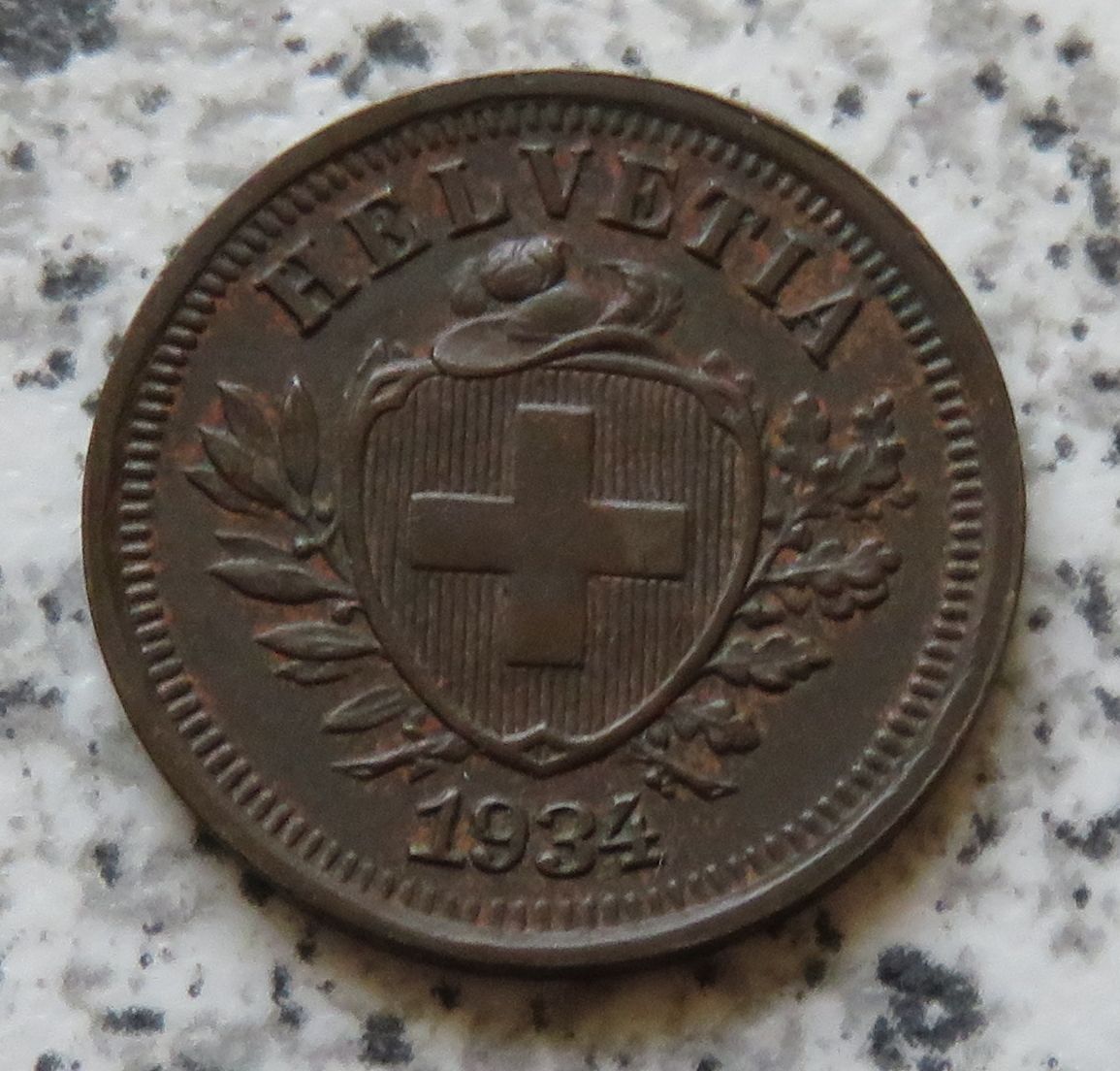  Schweiz 1 Rappen 1934   