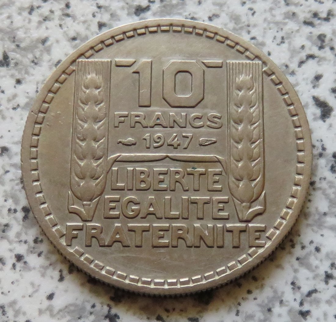  Frankreich 10 Francs 1947   