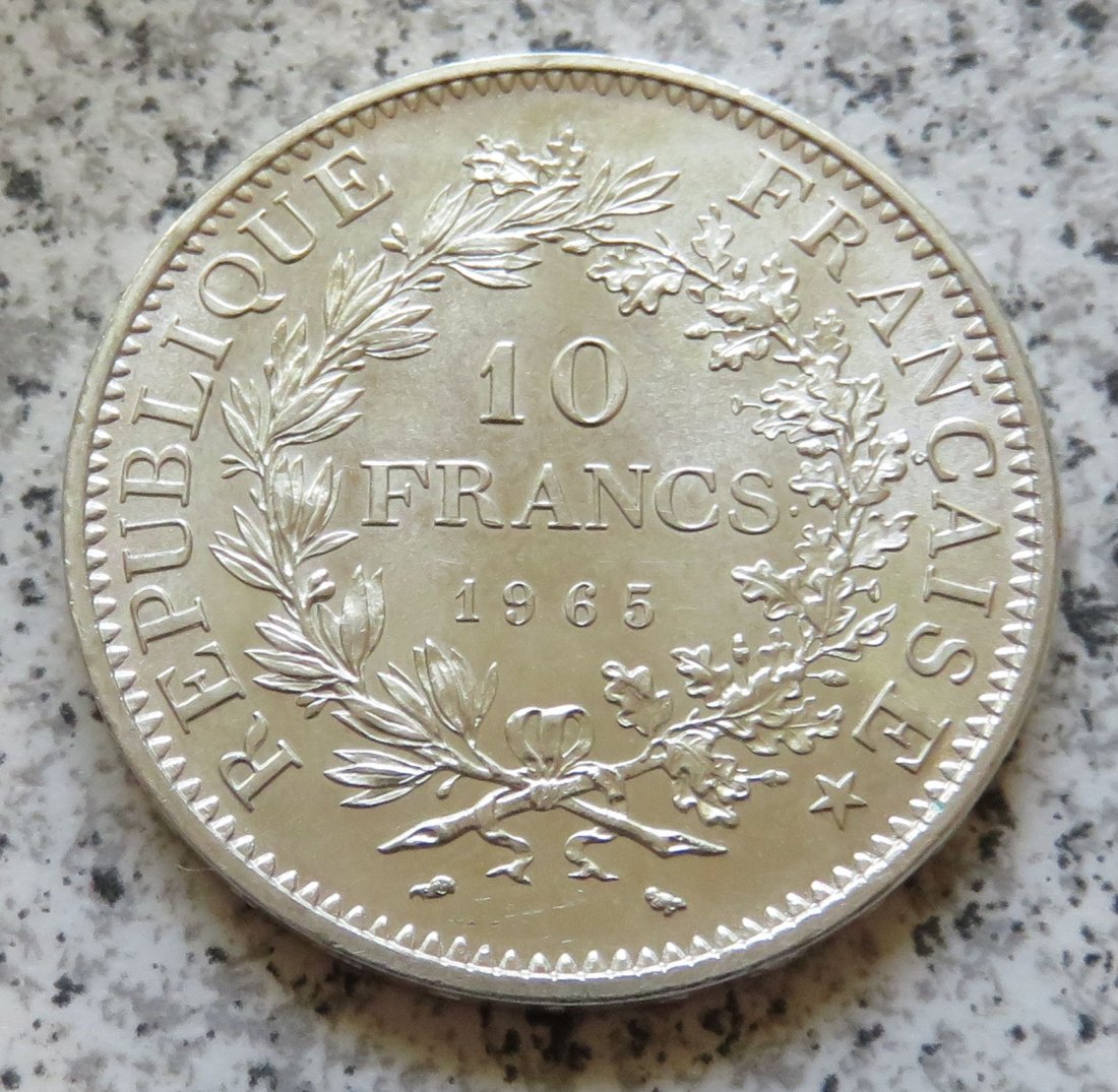  Frankreich 10 Francs 1965   