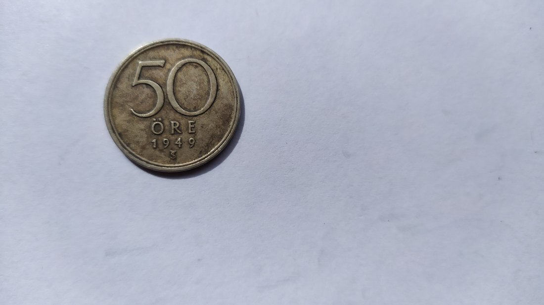  Sweden.50 ORE 1949.Silver 400.   