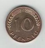  10 Pfennig 1967 G BRD PRACHTSTÜCK   