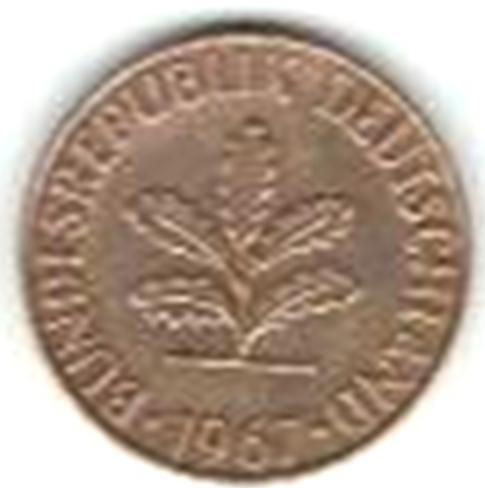  10 Pfennig 1967 G BRD PRACHTSTÜCK   