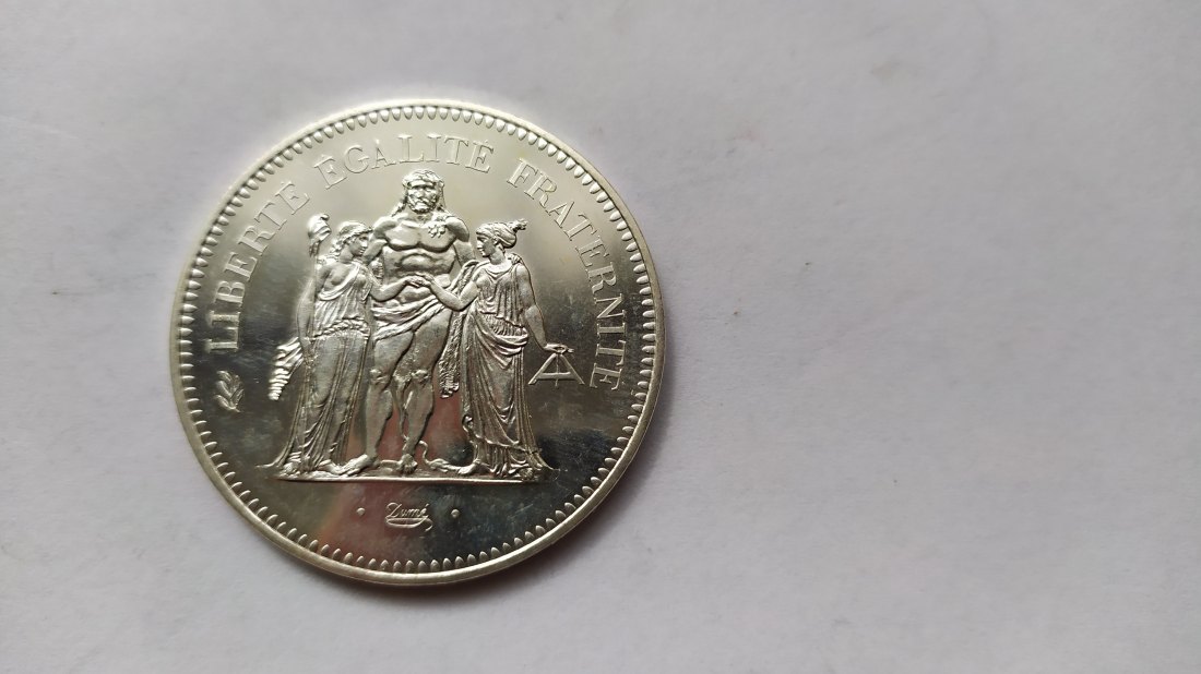  France.50 Francs 1974 A.Silver 900.UNC   