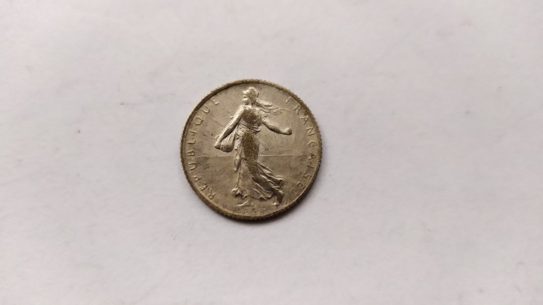  France.1 Franc 1919.Silver 835   