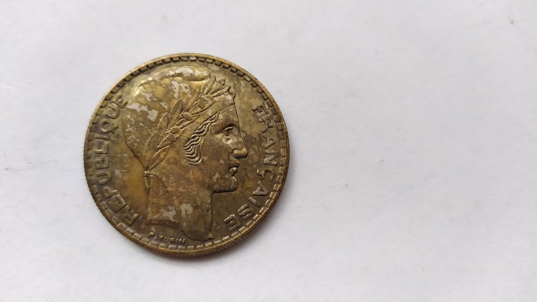 France.20 Francs 1938.Silver 680.