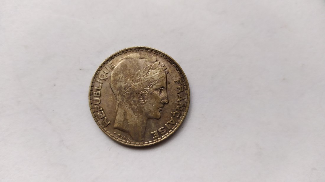 France.10 Francs 1930.Silver 680.