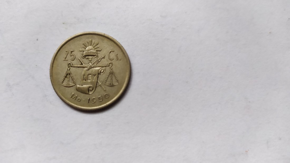 Mexico.25 Centavos 1950.Silver 300.