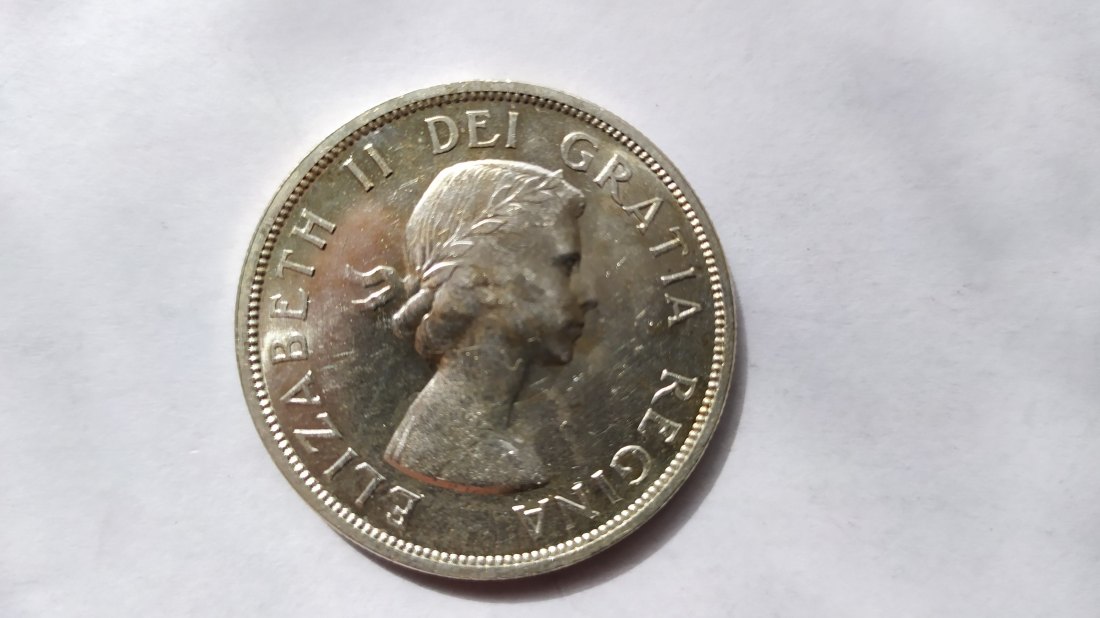 Canada.1 Dollar 1958.Silver 800.