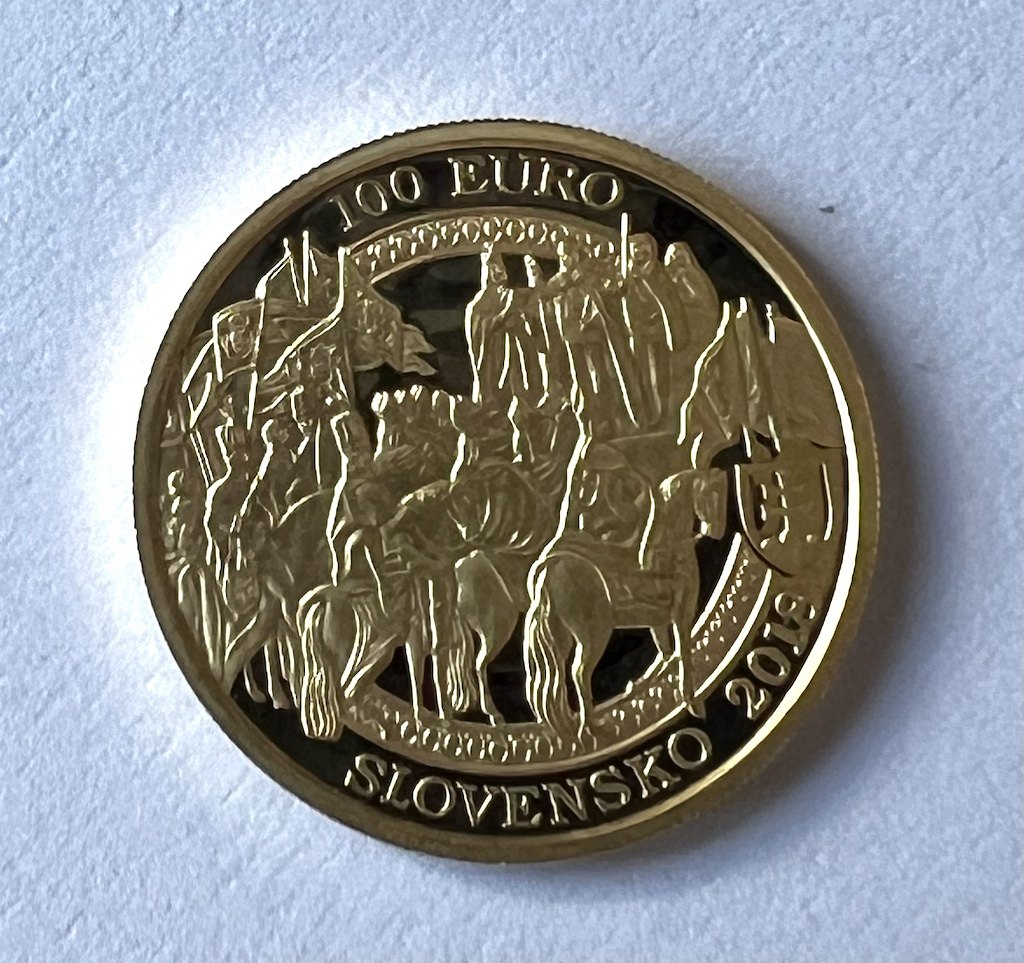  100 Euro GOLD 2018 Proof (berührt) Slovakei 8,55 g Feingold. Krönung 1618 Ferdinand II.   