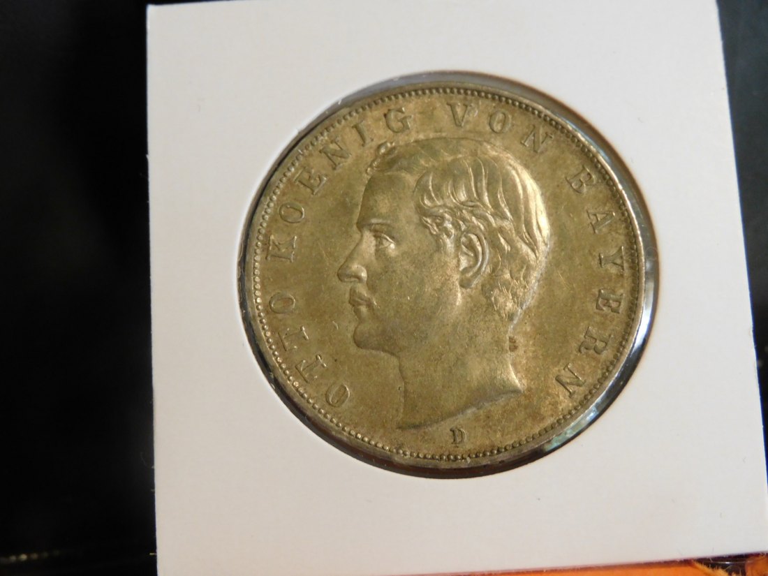 GERMANY 3 MARK 1913 BAVARIA.GRADE-PLEASE SEE PHOTOS.