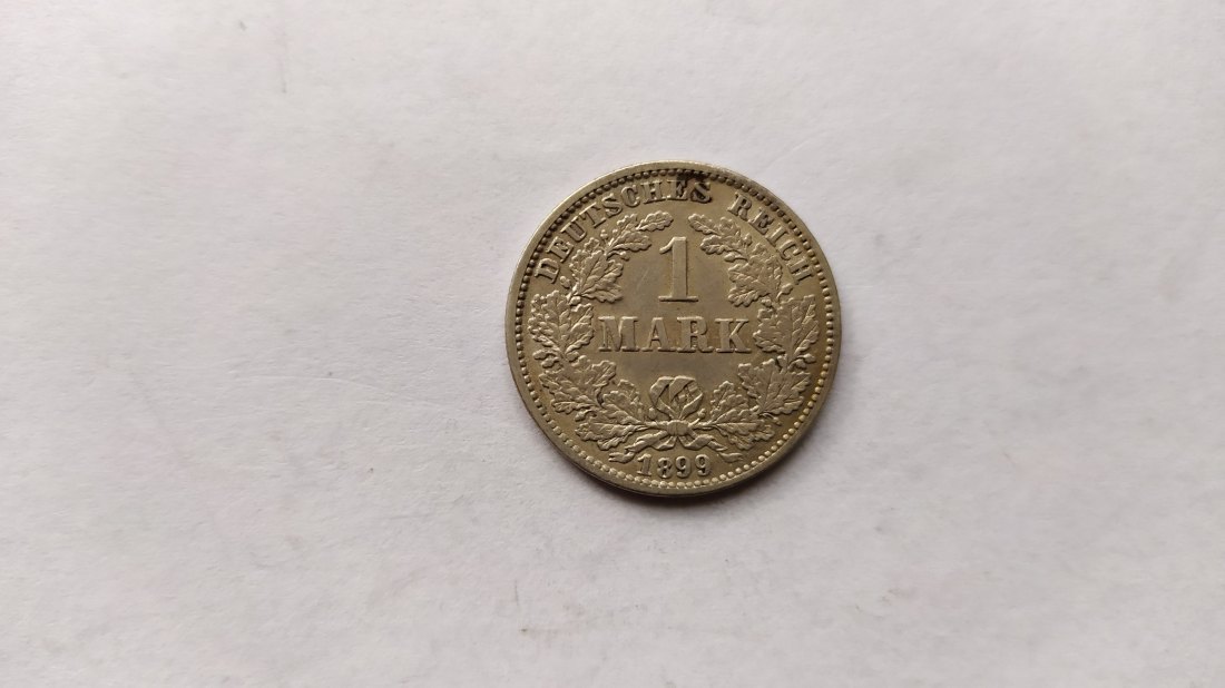 Germany.1 Mark 1899 G.Silver 900.