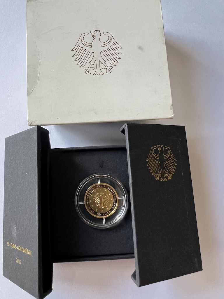  50 Euro 2017 Luther Rose 7.78 g Feingold 1/4 Oz.   