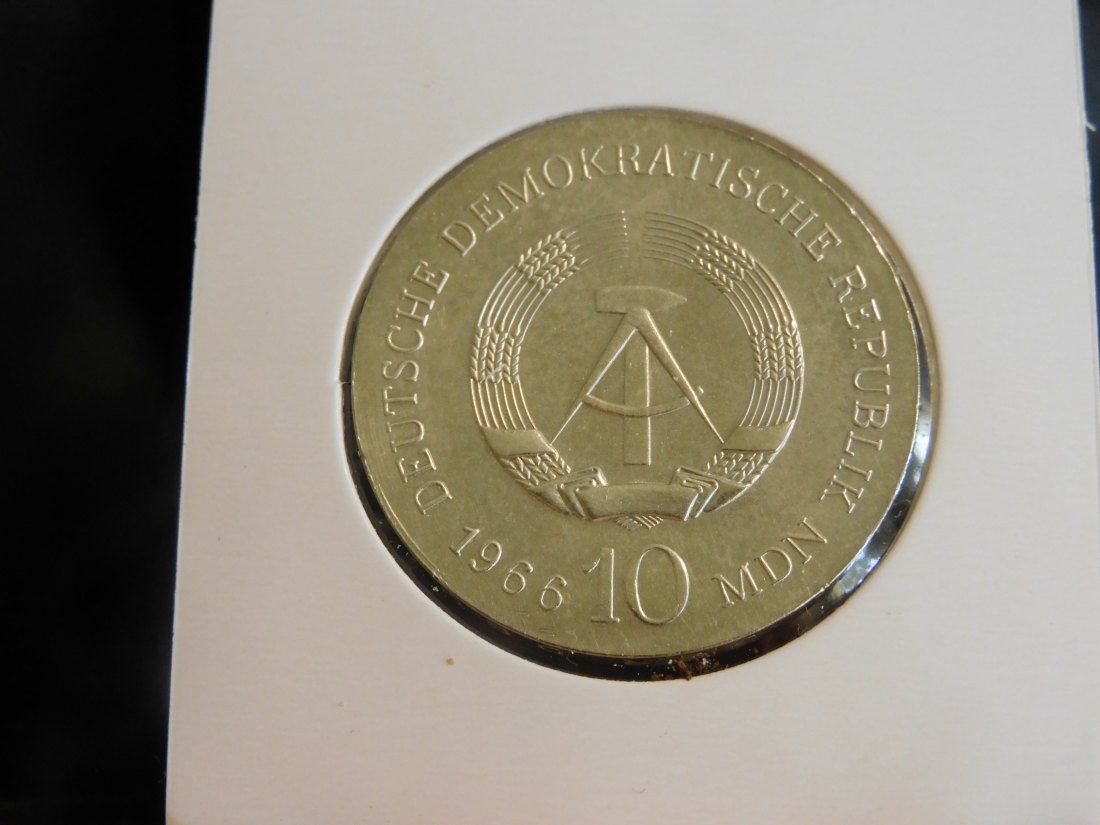  GERMANY 10 MARK 1966 DDR.GRADE-PLEASE SEE PHOTOS.   