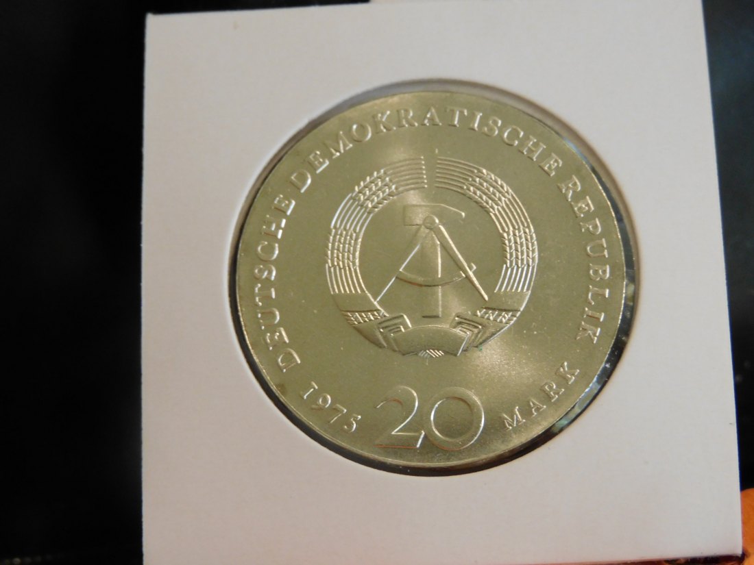  GERMANY 20 MARK 1975 DDR.GRADE-PLEASE SEE PHOTOS.   