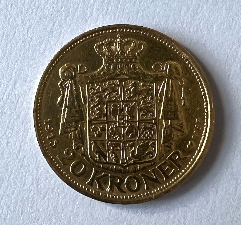 20 Kronen 1913 Dänemark 8.06 g Feingold