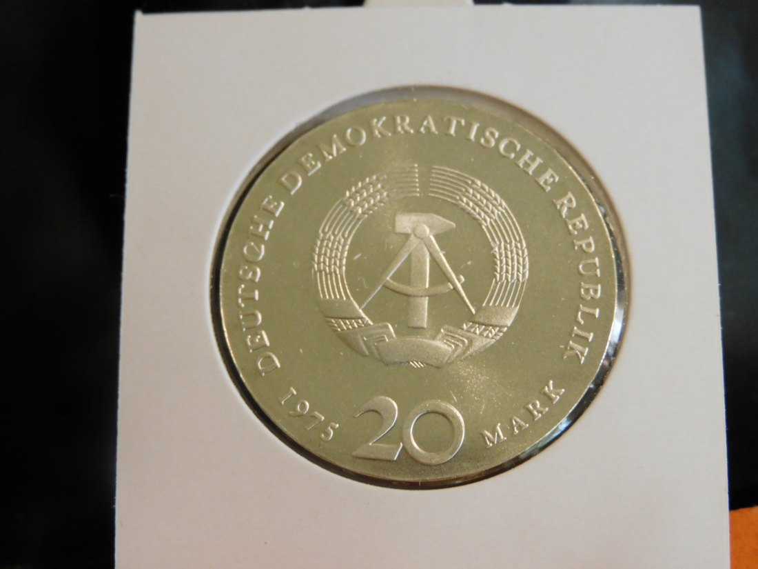  GERMANY 20 MARK 1975 PROBE DDR.GRADE-PLEASE SEE PHOTOS.   