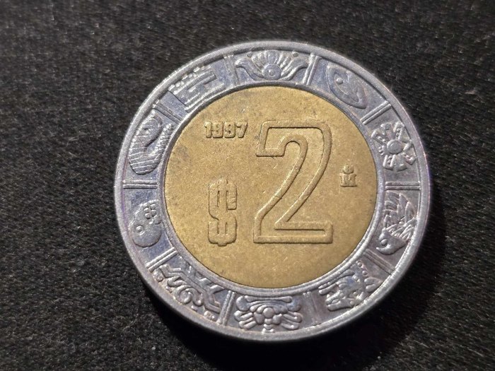  Mexico 2 Pesos 1997 Umlauf   
