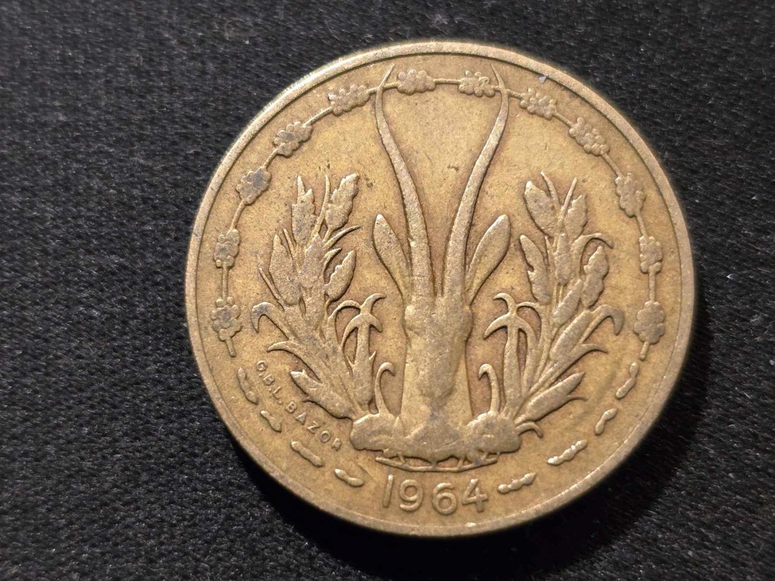  Westafrikanische Staaten 10 Franc 1964 Umlauf   