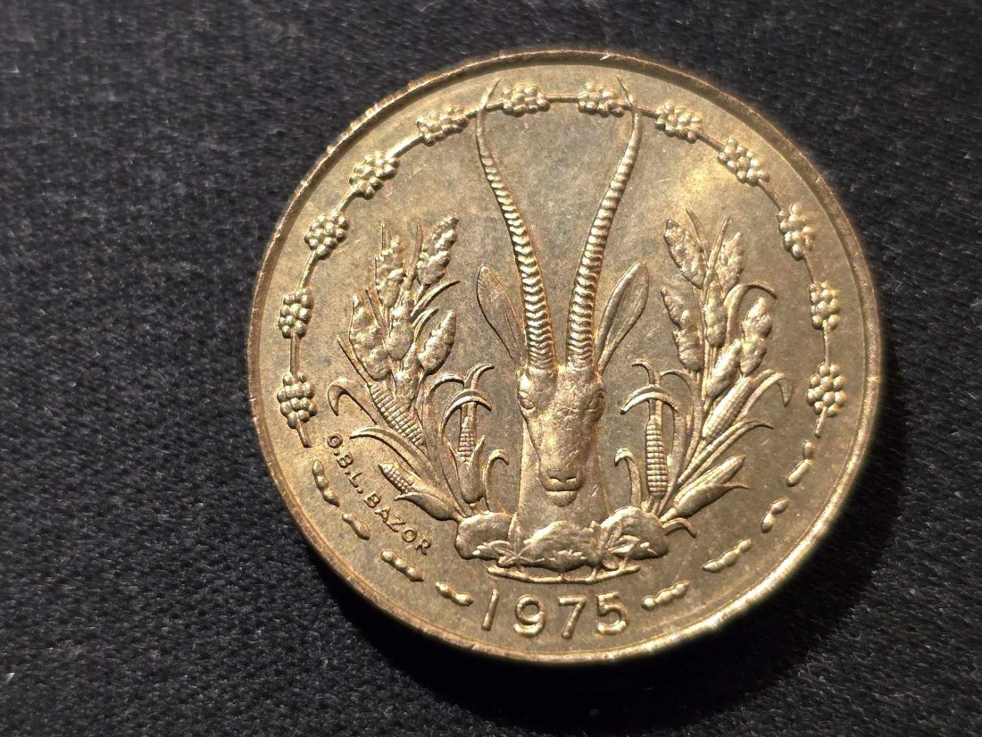  Westafrikanische Staaten 10 Franc 1975 VZ   