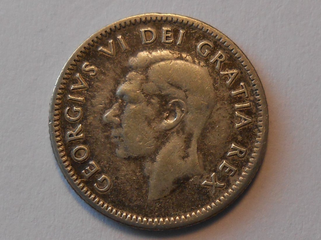  Kanada Silber 10 Cent 1949 (800 Silber)   