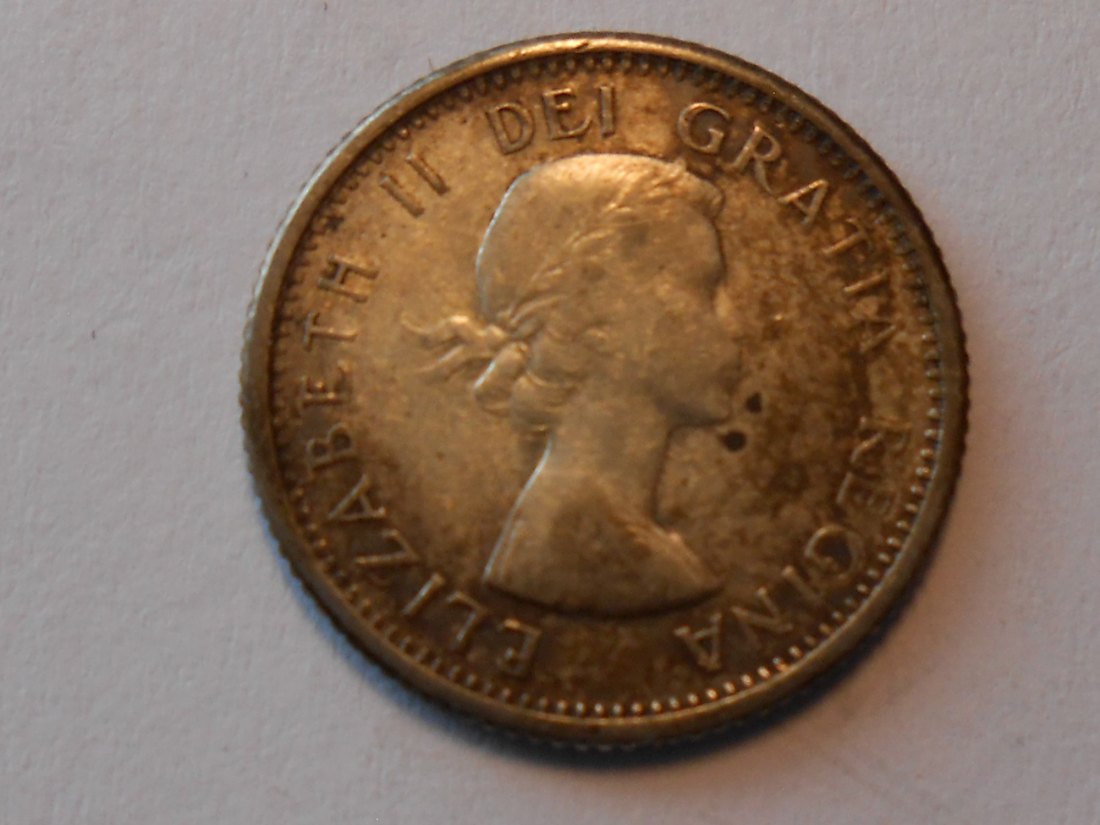  Kanada Silber 10 Cent 1963 (800 Silber)   