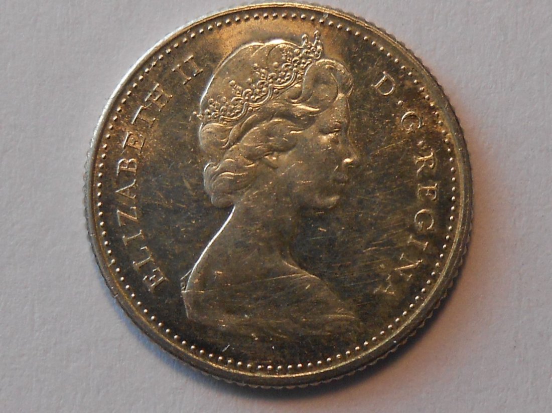  Kanada Silber 10 Cent 1966 (800 Silber)   
