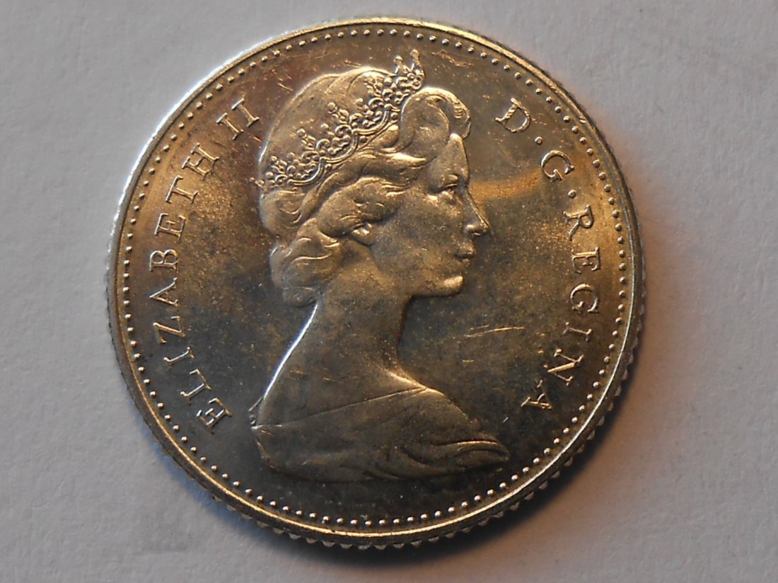  Kanada Silber 10 Cent 1967 Gedenkmünze (800 Silber)   