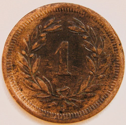  Schweiz 1 Rappen1876 B   