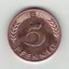 5 Pfennig 1967 G BRD PRACHTSTÜCK