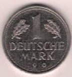  1 DM Jahr -9-0 F Fehlprägung PRACHTSTÜCK   