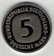  5 DM Münzen 1995 F PRACHTSTÜCK   