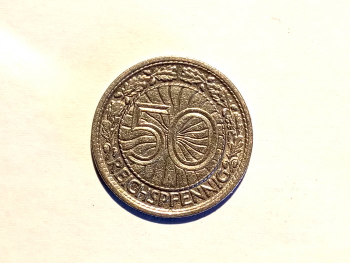 Deutsches Reich Weimar 50 Pfg. 1929 A vz